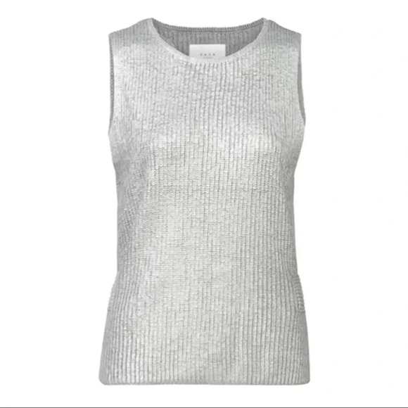 YAYA women silver top - cashmere mix fabric - xsmall - Picture 1 of 8